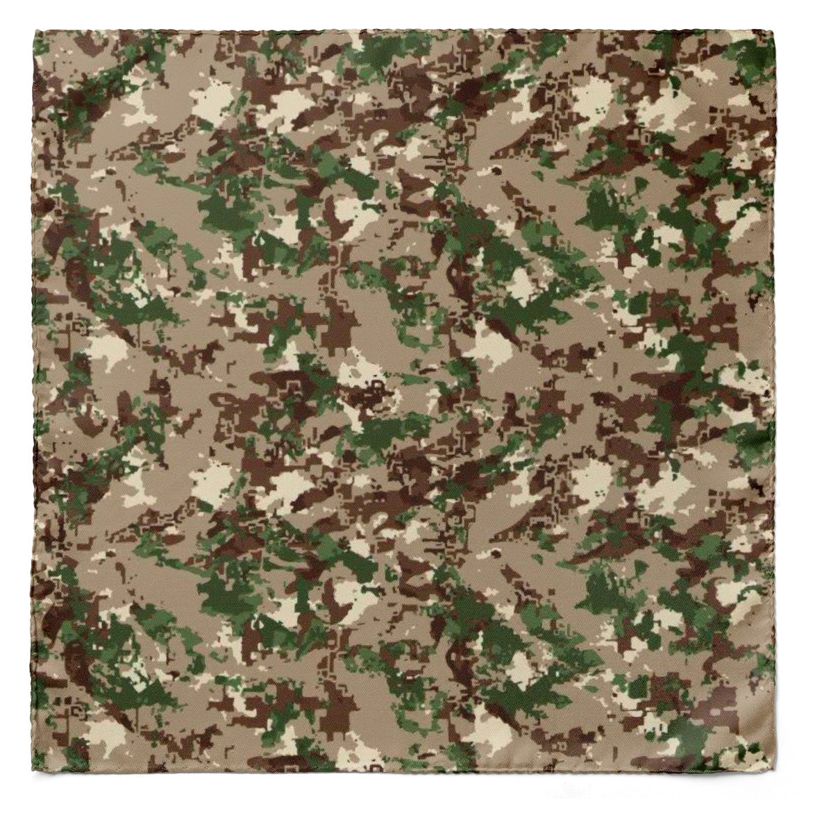 THE MILITARY CAMO SILK POCKET SQUARE