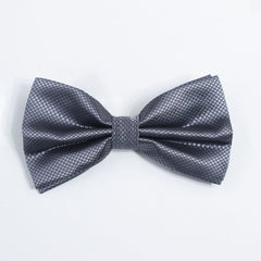 GREY TEXTURED BOW TIE