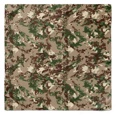 THE MILITARY CAMO SILK POCKET SQUARE