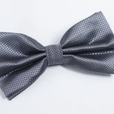 GREY TEXTURED BOW TIE