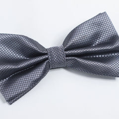 GREY TEXTURED BOW TIE