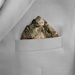 THE MILITARY CAMO SILK POCKET SQUARE