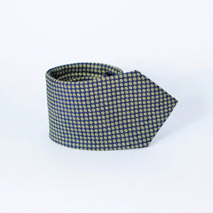 THE NAVY POLKA POCKET SQUARE & TIE SET