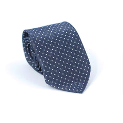 DOTTED DARK BLUE FESTIVE TIE SET