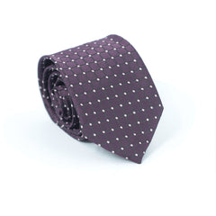 DOTTED DARK PURPLE FESTIVE TIE SET