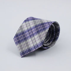 PURPLE PLAID TIE