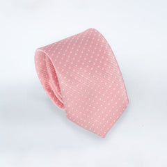 DOTTED PINK FESTIVE TIE SET
