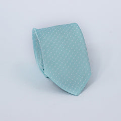 DOTTED ICE BLUE FESTIVE TIE SET