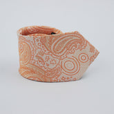 PEACHY ORANGE PAISLEY FESTIVE TIE