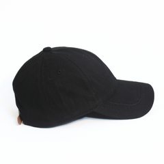 BLACK MINIMALSIT BASEBALL CAP