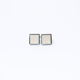 SQUARE GRID GOLD-TONED CUFFLINKS