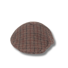 BROWN & CARAMEL COZY PLAID IVY WINTER CAP