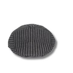 BLACK & GREY STRIPED IVY WINTER CAP