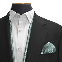 Blush Botanica Dual-Sided Scarf and Pocket Squares Set