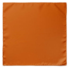 THE SOLID ORANGE SILK POCKET SQUARE