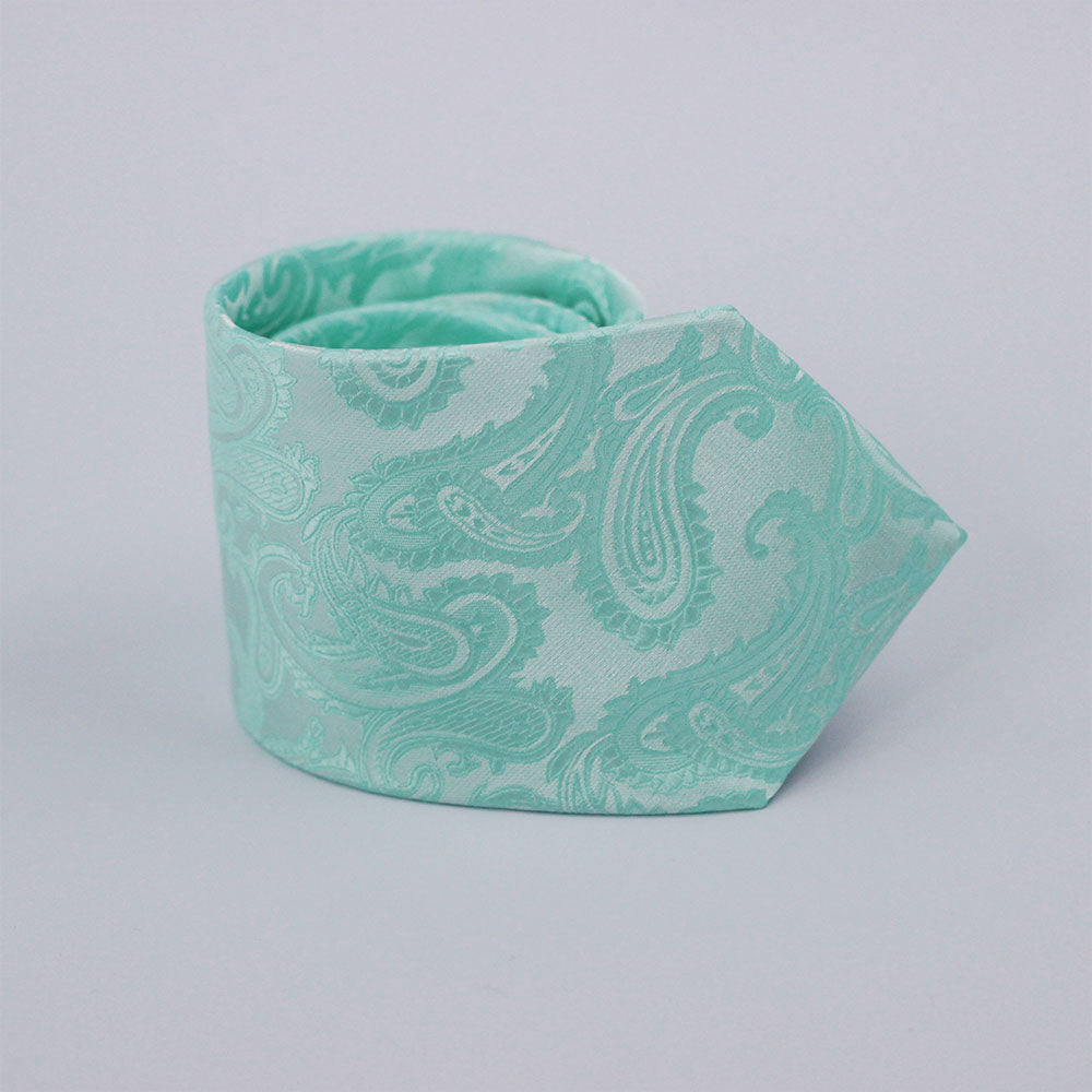 MINT GREEN PAISLEY FESTIVE TIE