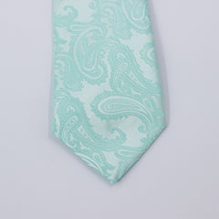 MINT GREEN PAISLEY FESTIVE TIE