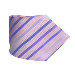 THE FESTIVE PINK CANDY CANE STRIPED TIE