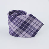 PURPLE CHECKERED TIE