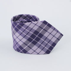 PURPLE CHECKERED TIE