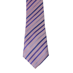 THE FESTIVE PINK CANDY CANE STRIPED TIE