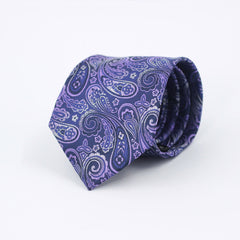 PURPLE PAISLEY FESTIVE TIE