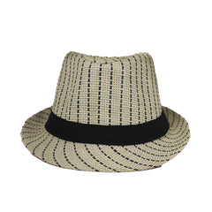 SUMMER BREEZE CREAM WEAVED FEDORA HAT