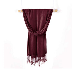 DEEP MAROON LAWN SCARF