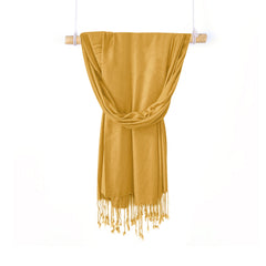 MUSTARD LAWN SCARF