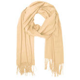 RICH CREAM LAWN SCARF