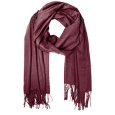 DEEP MAROON LAWN SCARF
