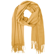 MUSTARD LAWN SCARF