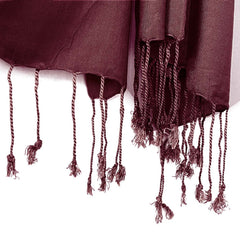 DEEP MAROON LAWN SCARF