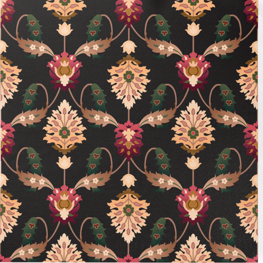 BLOSSOM SILK POCKET SQUARE