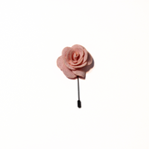 POWDER PINK CLASSIC ROSE LAPEL PIN