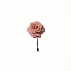 POWDER PINK CLASSIC ROSE LAPEL PIN