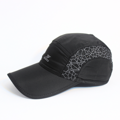 BLACK VENTURA-MOSAIC PARACHUTE CAP