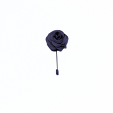 GREY CLASSIC ROSE LAPEL PIN