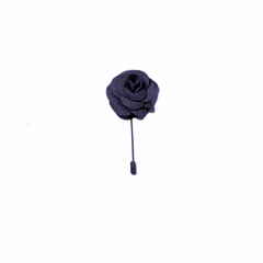 GREY CLASSIC ROSE LAPEL PIN