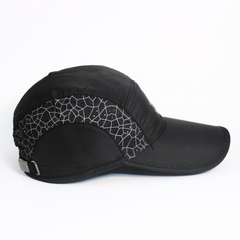 BLACK VENTURA-MOSAIC PARACHUTE CAP