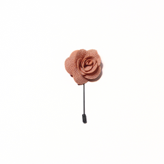 PEACH CLASSIC ROSE LAPEL PIN