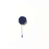 ROYAL BLUE CLASSIC ROSE LAPEL PIN