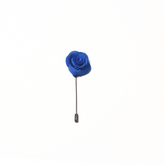 OCEAN BLUE CLASSIC ROSE LAPEL PIN