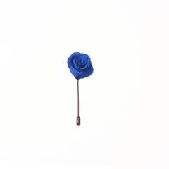 OCEAN BLUE CLASSIC ROSE LAPEL PIN