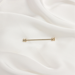 GOLD HOURHEAD COLLAR PIN BAR