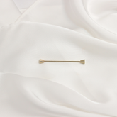 GOLD SPIRALHEAD COLLAR PIN BAR