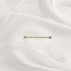 GOLD SPIRALHEAD COLLAR PIN BAR