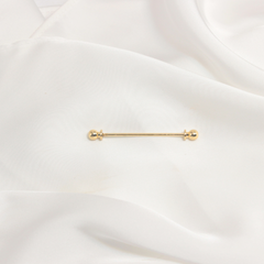 GOLD BALL COLLAR PIN BAR