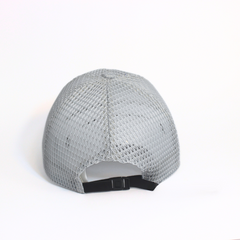 LIGHT GREY MESH LINK BASEBALL CAP