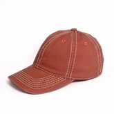 DUSTY ORANGE COTTON BASEBALL CAP